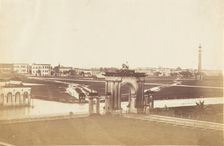 [The Maidan from Government House During the Rains], 1858-61. Creator: John Constantine Stanley