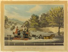 The Mail Coach in a Flood, 1827. Creator: F Rosenbourg