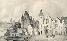 The Maison du Lieutenant and the Church of St Landry in 1540 1915