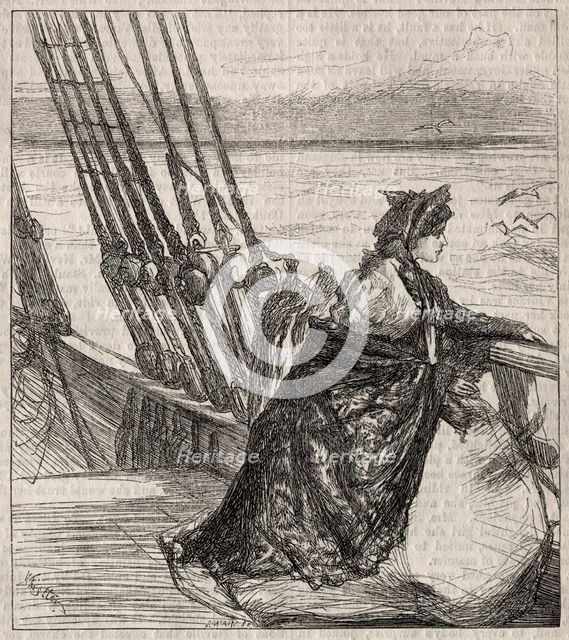 The Major's Daughter: Clara Vinrace's Farewell to her Father, 1862. Creator: James McNeill Whistler (American, 1834-1903); Joseph Swain (British, 1820-1909).
