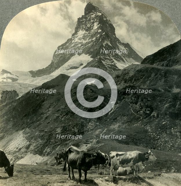 'The Majestic Pyramid of the Alps, the Matterhorn, Switzerland', c1930s. Creator: Unknown.