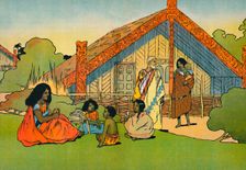 The Maori's Home 1912. Artist: Charles Robinson