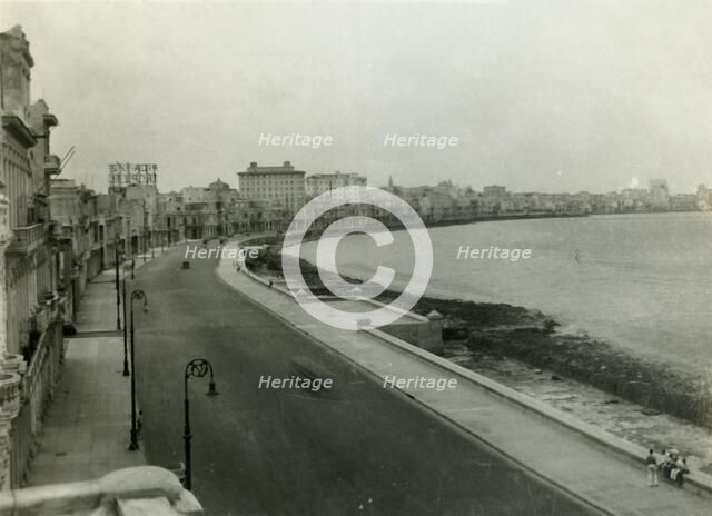 The Malecón, Havana, Cuba, c1960s.  Creator: G Romay.