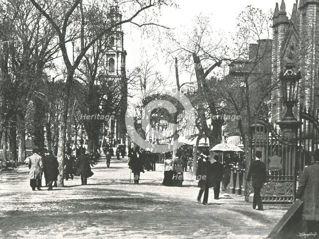 The Mall, Boston, USA, 1895.  Creator: Unknown.