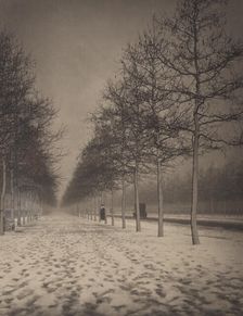The Mall in winter, 1920s. Creator: Harry Moult