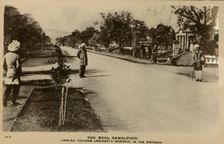 The Mall, Rawalpindi - Towwards Lockhart's Memorial in Distance c1918-c1939. Creator: Unknown