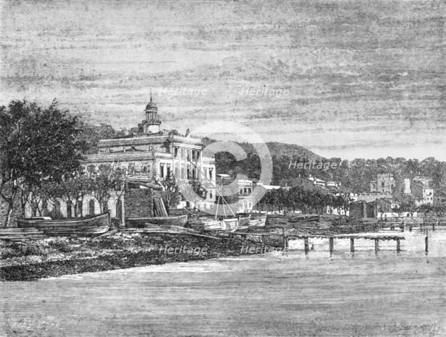 'The "Maltese Cross" Hotel, Spezia; The Gulf of Spezia', 1875. Creator: Unknown.