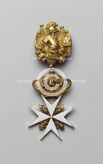 The Maltese cross of Maria Fyodorovna, Late 18th century. Artist: Orders, decorations and medals  