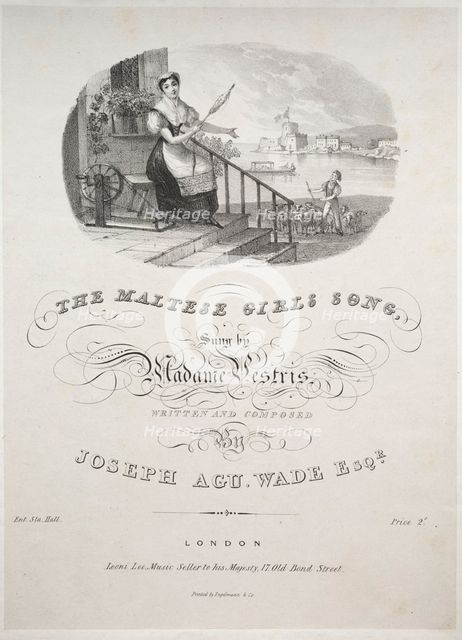 The Maltese Girls Song, 1800s. Creator: Unknown.
