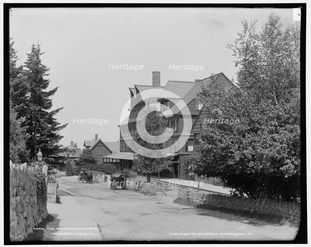 The Malvern, Bar Harbor, Mt. i.e. Mount Desert Island, Me., c1901. Creator: Unknown.