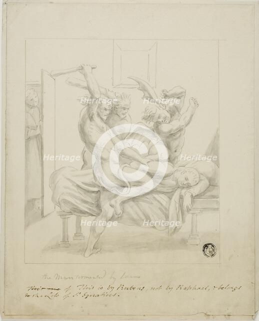 The Man Tormented by Dreams, c. 1812. Creator: Unknown.