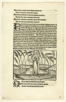 The Man Who Therefore Preached to the Reeds (recto) and The Armed Noble Who..., 1929. Creators: Unknown, Michael Furter, Wilhelm Ludwig Schreiber