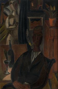 The man with the bottle, 1920. Creator: Gustave De Smet