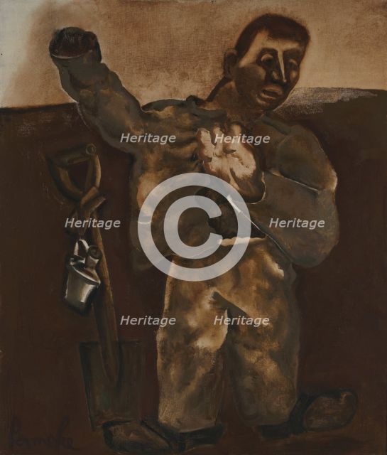 The Man with the Jacket, 1928. Creator: Constant Permeke.