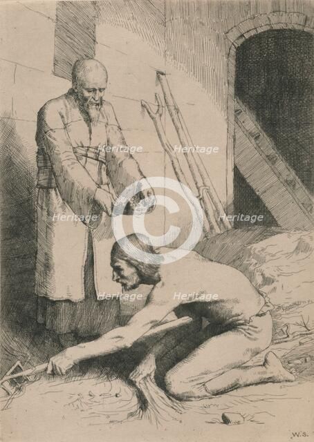 'The Man with the Muckrake', c1916. Artist: William Strang.