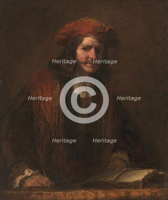 The Man with the Red Cap, c. 1660. Artist: Rembrandt van Rhijn (1606-1669)