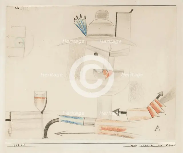 The Man with the Schnapps, 1922. Creator: Paul Klee.