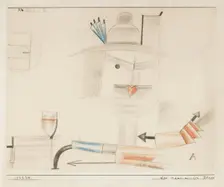 The Man with the Schnapps, 1922. Creator: Paul Klee