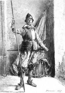 The Man-At-Arms after J.L.E. Meissonier 1857, c1880-83. Creator: C.H Toussaint