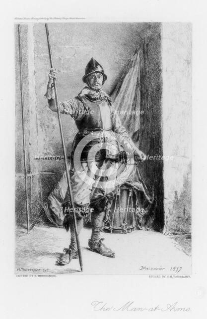 'The Man at Arms', c1880-1882.Artist: Henri Toussaint