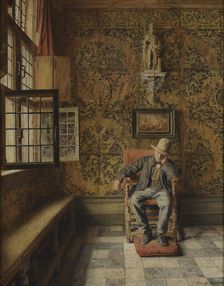 The Man in the Chair, 1876. Creator: Henri Jean Augustin de Braekeleer