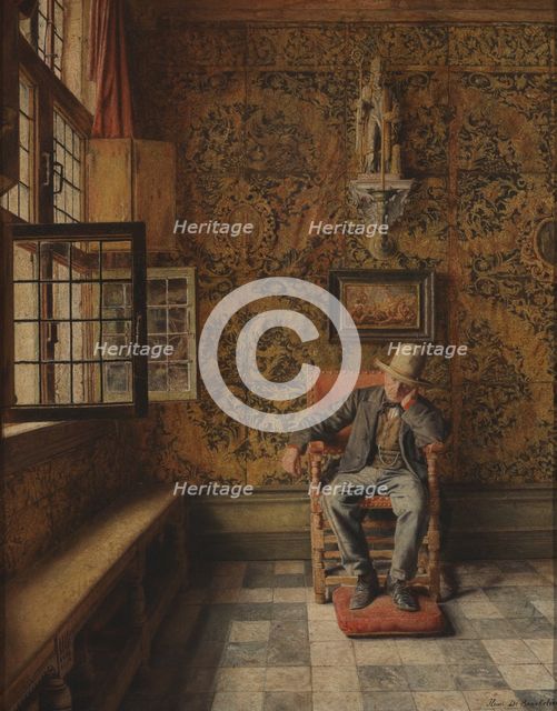 The Man in the Chair, 1876. Creator: Henri Jean Augustin de Braekeleer.