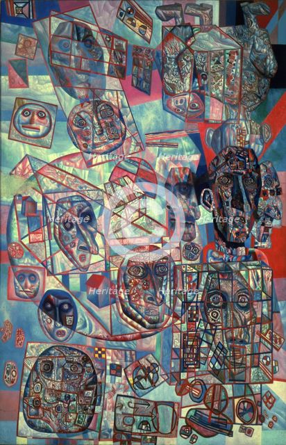 The Man in the World, 1925. Artist: Filonov, Pavel Nikolayevich (1883-1941)