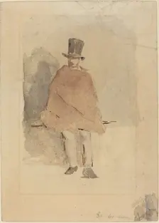 The Man in the Tall Hat, 1858/1859. Creator: Edouard Manet