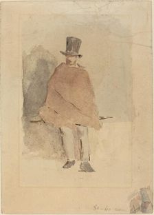 The Man in the Tall Hat, 1858/1859. Creator: Edouard Manet