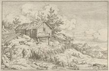 The Man near the Entry of the Ruinous Hedge, 17th century. Creator: Allart van Everdingen