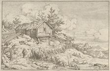 The Man near the Entry of the Ruinous Hedge, 17th century. Creator: Allart van Everdingen