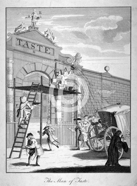 'The Man of Taste', 1731.                                             Artist: Anon