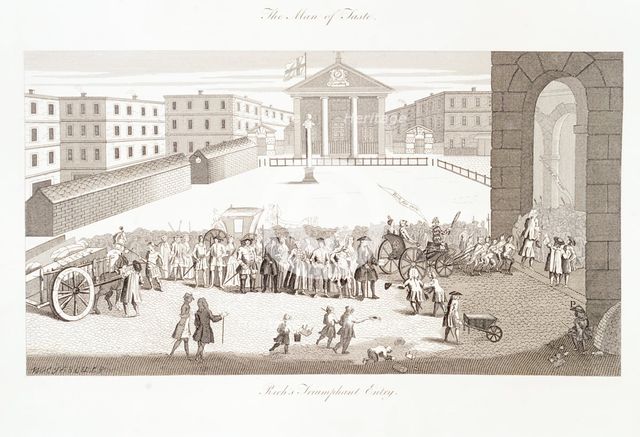 'The Man of Taste, Rich's Triumphant Entry', 18th century.  Creator: William Hogarth.