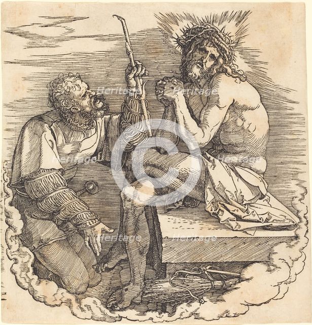 The Man of Sorrows Mocked by a Soldier, probably 1511. Creator: Albrecht Durer.
