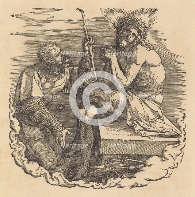 The Man of Sorrows Mocked by a Soldier, probably 1511. Creator: Albrecht Durer.