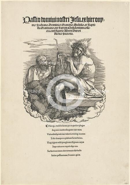 The Man of Sorrows Mocked by a Soldier, probably 1511. Creator: Albrecht Durer.