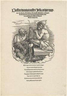 The Man of Sorrows Mocked by a Soldier, probably 1511. Creator: Albrecht Durer