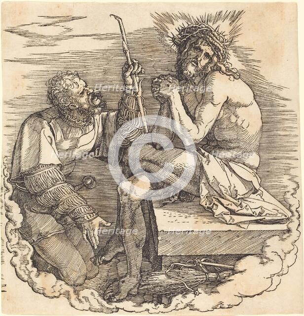 The Man of Sorrows Mocked by a Soldier, probably 1511. Creator: Albrecht Durer.