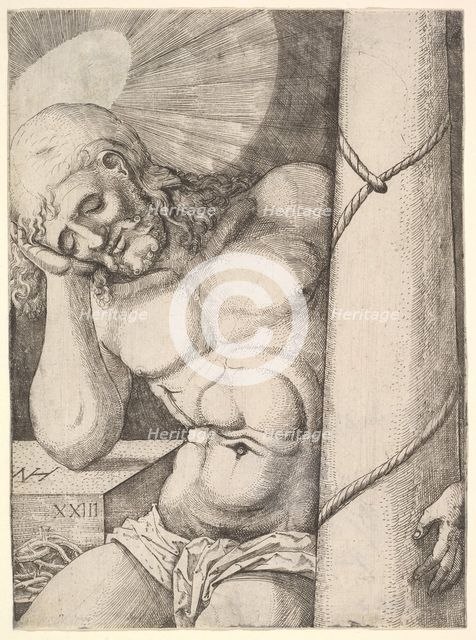 The Man of Sorrows at the Column, 1523. Creator: Nicolaas Hogenberg.
