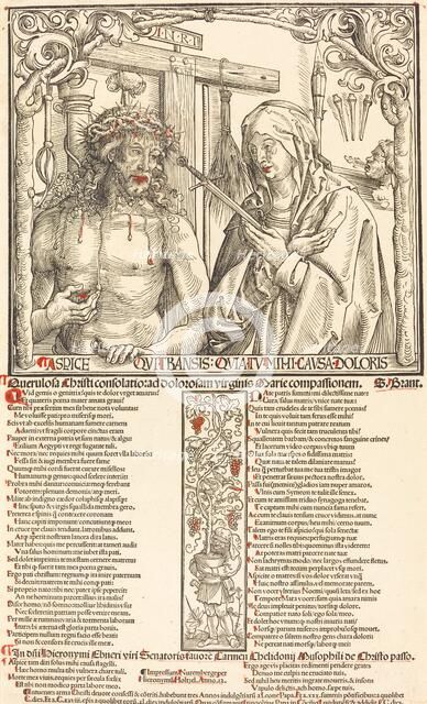 The Man of Sorrows and Mater Dolorosa, 1512. Creator: Wolf Traut.