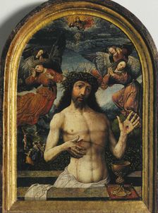 The Man of Sorrows. Artist: Cornelisz van Oostsanen, Jacob (ca. 1470-1533)