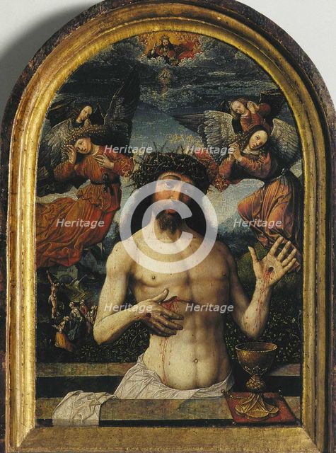 The Man of Sorrows. Artist: Cornelisz van Oostsanen, Jacob (ca. 1470-1533)