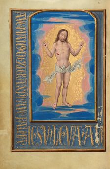 The Man of Sorrows; Prayer Book of Cardinal Albrecht of Brandenburg, about 1525-1530. Creator: Simon Bening