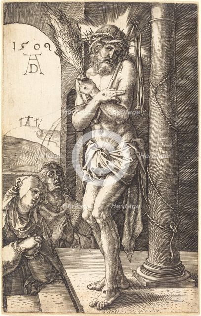 The Man of Sorrows Standing by the Column, 1509. Creator: Albrecht Durer.