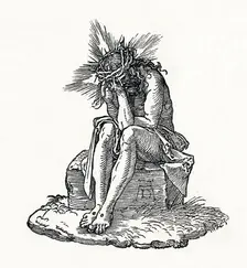 The Man of Sorrows. Title-page to Small Passion. c1511, (1906). Artist: Albrecht Durer