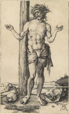The Man of Sorrows with Arms Outstretched, c. 1500. Creator: Albrecht Durer