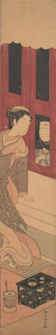 The Man Outside, ca. 1770., ca. 1770. Creator: Suzuki Harunobu