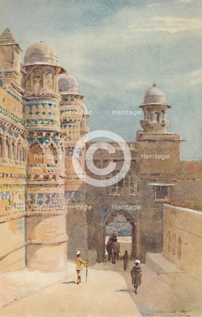 'The Man Sing Palace, Gwalior', c1880 (1905). Creator: Alexander Henry Hallam Murray.