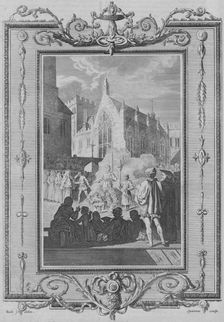 The Manner of Burning the Martyrs, during the Bloody Reign, of Queen Mary 1783. Artist: Samuel Sparrow