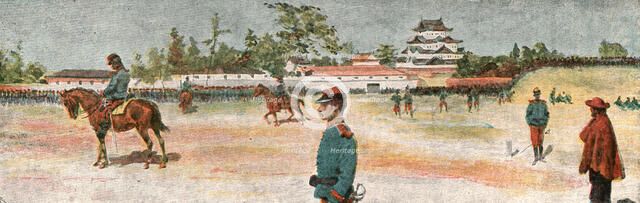 'The Manoeuvres of the Japanese Army before His Majesty the Mikado; Review on the Drill...', 1891. Creator: Unknown.